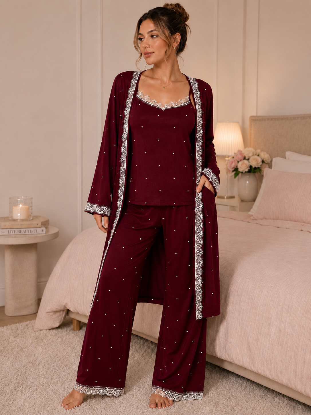 FEMM burgandy set