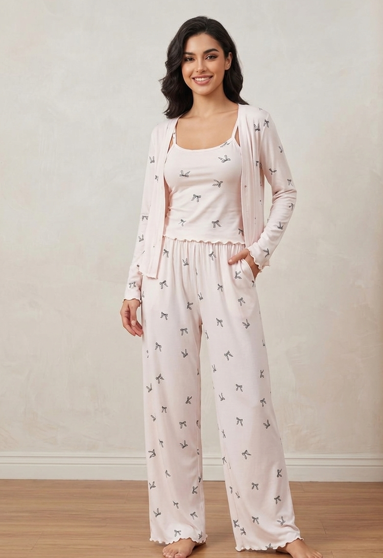 FEMM White Fyonka فيونكة بيجامة